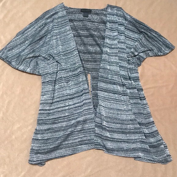 Steve Madden • Metallic Cold Shoulder Shrug - Picture 2 of 7